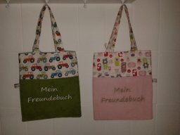 3 - Freundebuchtaschen in verschiedenen Ausführungen